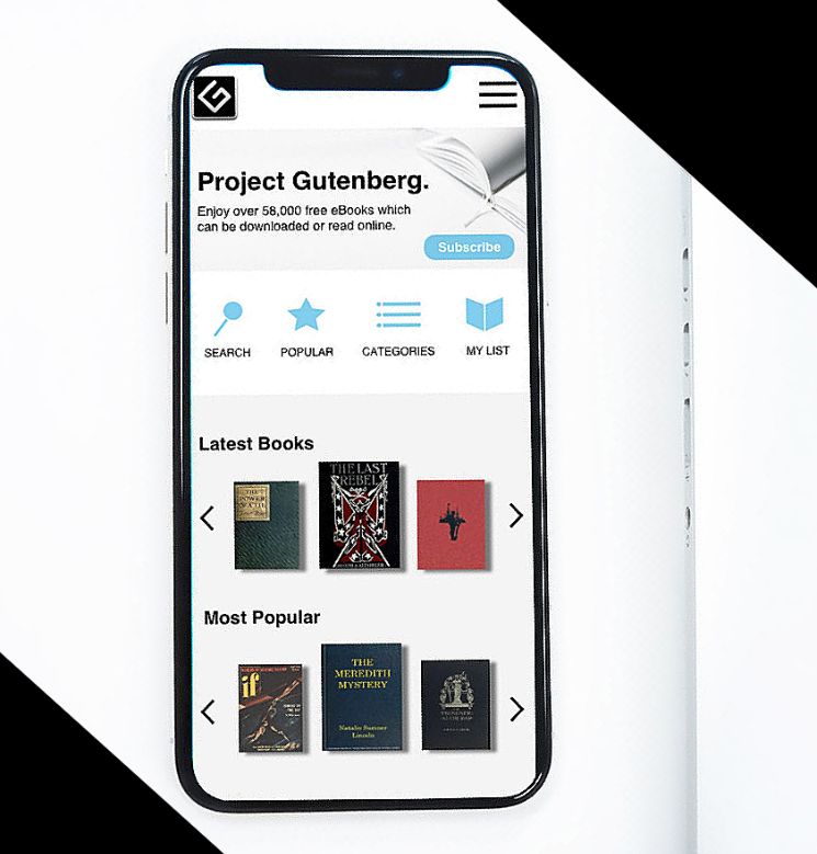 aplicacion para moviles Project Gutenberg