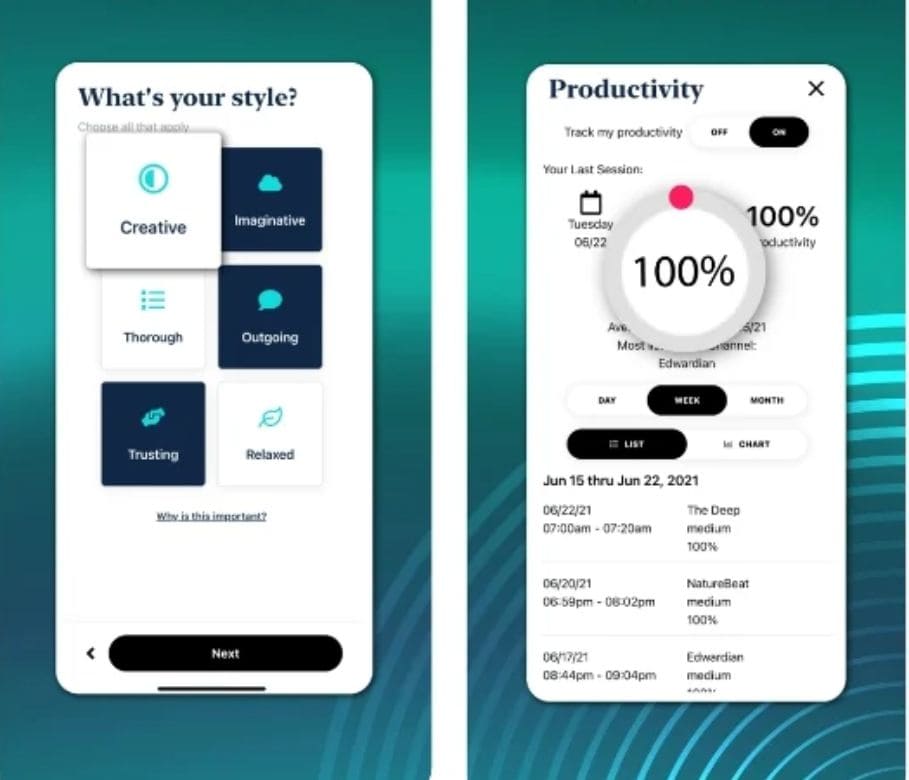 app de productividad para moviles Focus@Will
